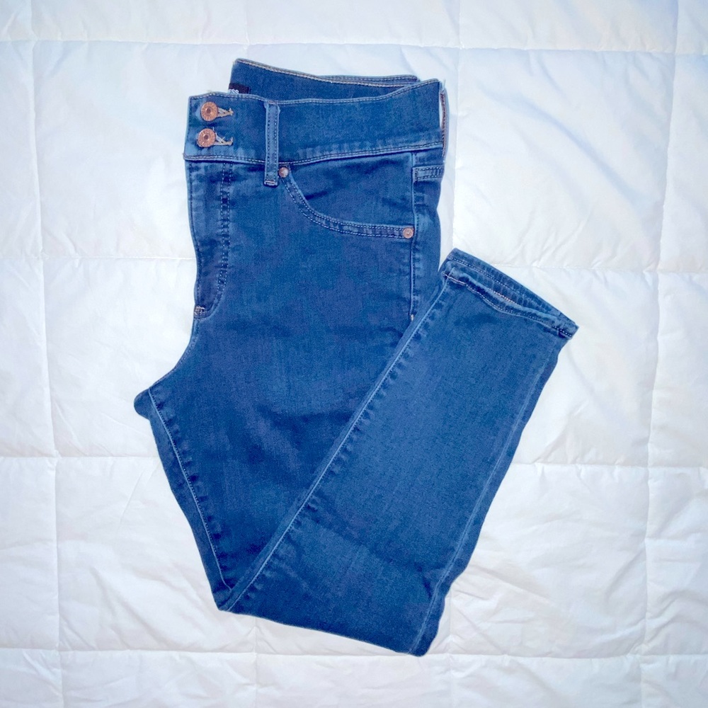 Express Mid-Rise Cropped Skinny Jeans